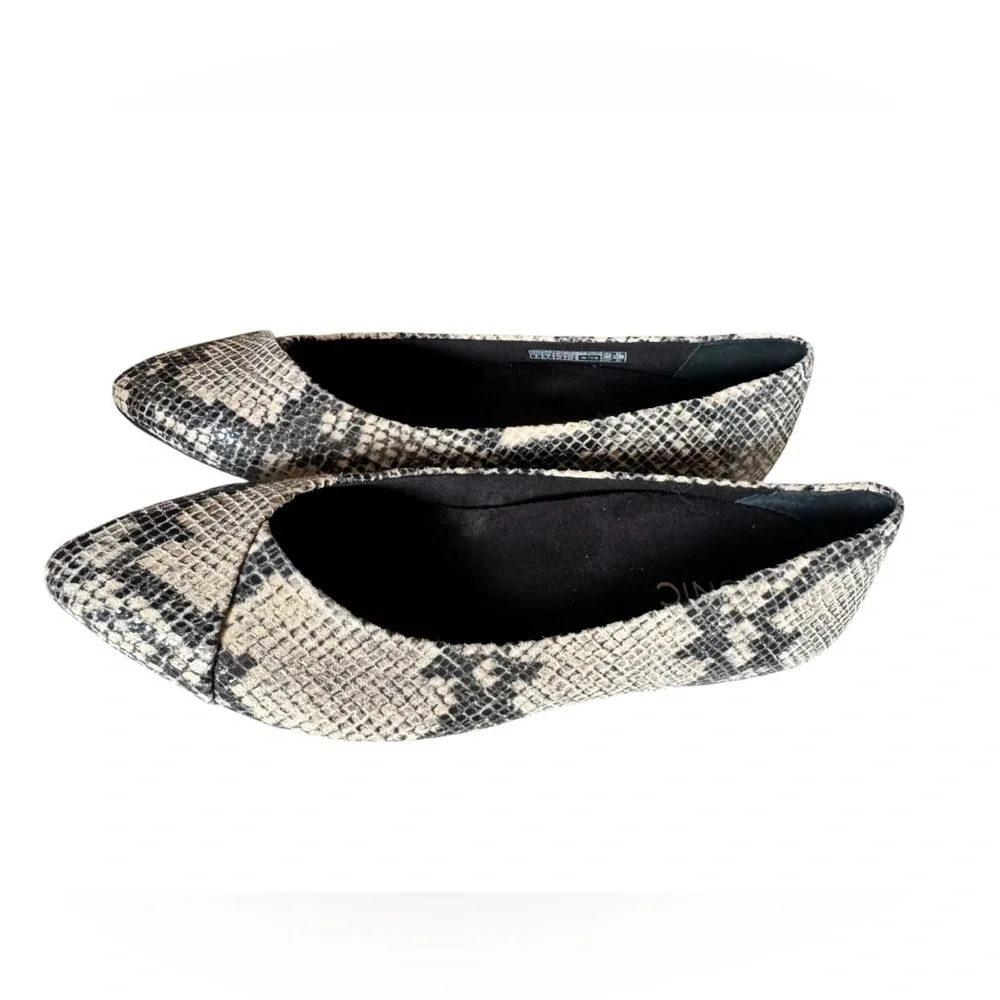 Vionic Caballo Snake Skin Print Pointed Ballet Flats Orthotic 6